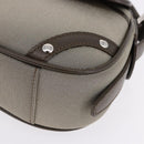 BURBERRY Nova Check Hand Bag Nylon Beige Silver Auth BA14309A-14