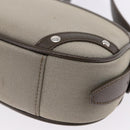 BURBERRY Nova Check Hand Bag Nylon Beige Silver Auth BA14309A-16