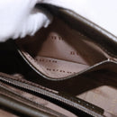BURBERRY Nova Check Hand Bag Nylon Beige Silver Auth BA14309A-23