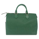 LOUIS VUITTON Epi Speedy 30 Hand Bag Borneo Green M43004 LV Auth BA14310A-2