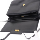 GUCCI Shoulder Bag Leather Black Gold Auth BA14311-15