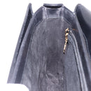 GUCCI Shoulder Bag Leather Black Gold Auth BA14311-19