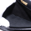 GUCCI Shoulder Bag Leather Black Gold Auth BA14311-20
