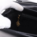 GUCCI Shoulder Bag Leather Black Gold Auth BA14311-22