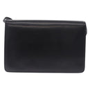 GUCCI Shoulder Bag Leather Black Gold Auth BA14311-3