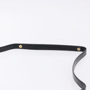 GUCCI Shoulder Bag Leather Black Gold Auth BA14311-8