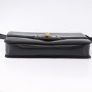 GUCCI Shoulder Bag Leather Black Gold Auth BA14311-9