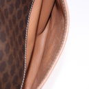 CELINE Macadam Canvas Shoulder Bag PVC Leather Brown Gold Auth BA14313-24