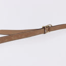 CELINE Macadam Canvas Shoulder Bag PVC Leather Brown Gold Auth BA14313-8