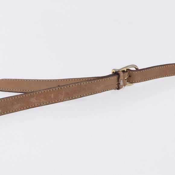 CELINE Macadam Canvas Shoulder Bag PVC Leather Brown Gold Auth BA14313