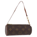 LOUIS VUITTON Monogram Papillon Pouch LV Auth BA14314-1