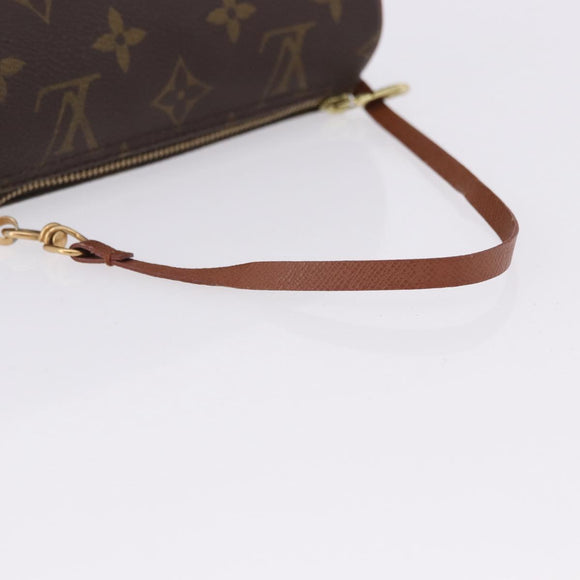 LOUIS VUITTON Monogram Papillon Pouch LV Auth BA14314
