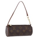 LOUIS VUITTON Monogram Papillon Pouch LV Auth BA14315-1