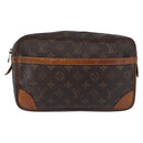 LOUIS VUITTON Monogram Compiegne 28 Clutch Bag M51845 LV Auth BA14316-13