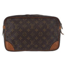 LOUIS VUITTON Monogram Compiegne 28 Clutch Bag M51845 LV Auth BA14316-2
