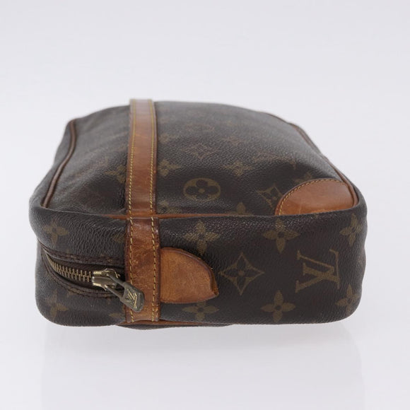 LOUIS VUITTON Monogram Compiegne 28 Clutch Bag M51845 LV Auth BA14316