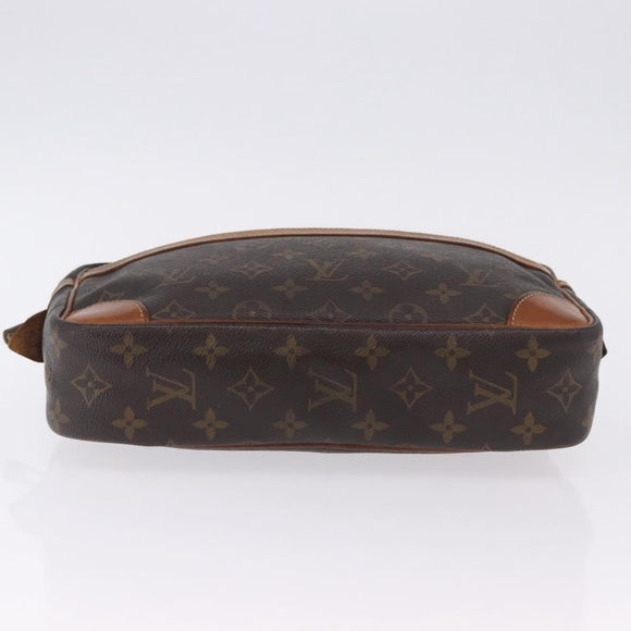 LOUIS VUITTON Monogram Compiegne 28 Clutch Bag M51845 LV Auth BA14316