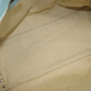 VALENTINO Hand Bag Leather 2way Light Blue Gold Auth BA14317-11