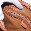 CELINE Macadam Canvas Shoulder Bag PVC Leather Brown Gold Auth BA14318-20