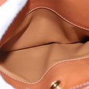 CELINE Macadam Canvas Shoulder Bag PVC Leather Brown Gold Auth BA14318-22