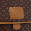 GUCCI Micro GG Supreme Shoulder Bag PVC Brown Gold 001 261 0688 Auth BA14319A-14