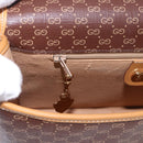 GUCCI Micro GG Supreme Shoulder Bag PVC Brown Gold 001 261 0688 Auth BA14319A-20