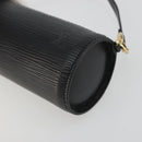 LOUIS VUITTON Epi Soufflot Pouch Black LV Auth BA14322-9