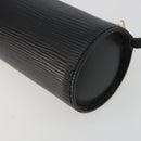 LOUIS VUITTON Epi Soufflot Pouch Black LV Auth BA14322-15