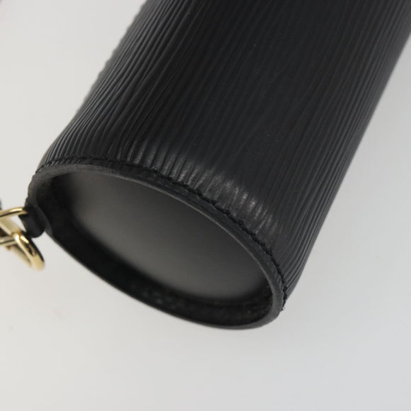 LOUIS VUITTON Epi Soufflot Pouch Black LV Auth BA14322