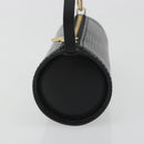 LOUIS VUITTON Epi Soufflot Pouch Black LV Auth BA14322-4