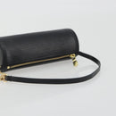 LOUIS VUITTON Epi Soufflot Pouch Black LV Auth BA14322-7