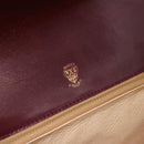 GUCCI Shoulder Bag Leather Bordeaux Gold Auth BA14323A-10