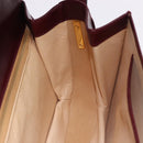 GUCCI Shoulder Bag Leather Bordeaux Gold Auth BA14323A-19
