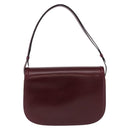 GUCCI Shoulder Bag Leather Bordeaux Gold Auth BA14323A-2