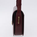 GUCCI Shoulder Bag Leather Bordeaux Gold Auth BA14323A-3