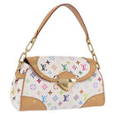 LOUIS VUITTON Monogram Multicolor Beverly MM Bag White M40203 LV Auth BA14326SV-1