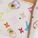 LOUIS VUITTON Monogram Multicolor Beverly MM Bag White M40203 LV Auth BA14326SV-13