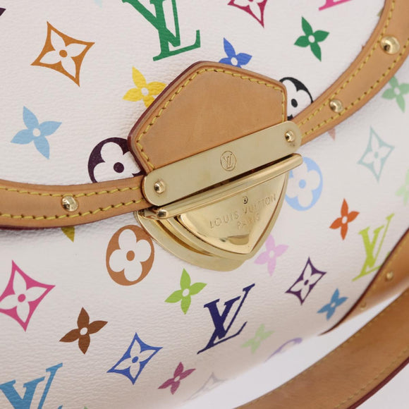 LOUIS VUITTON Monogram Multicolor Beverly MM Bag White M40203 LV Auth BA14326SV