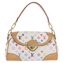 LOUIS VUITTON Monogram Multicolor Beverly MM Bag White M40203 LV Auth BA14326SV-2