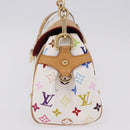 LOUIS VUITTON Monogram Multicolor Beverly MM Bag White M40203 LV Auth BA14326SV-4