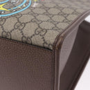 GUCCI GG Supreme Donald duck Hand Bag PVC 2way Beige Gold 648134 Auth BA14327M-17