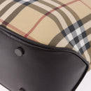 BURBERRY Nova Check Hand Bag PVC Beige Auth BA14329A-16