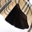 BURBERRY Nova Check Hand Bag PVC Beige Auth BA14329A-22