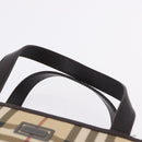 BURBERRY Nova Check Hand Bag PVC Beige Auth BA14329A-9