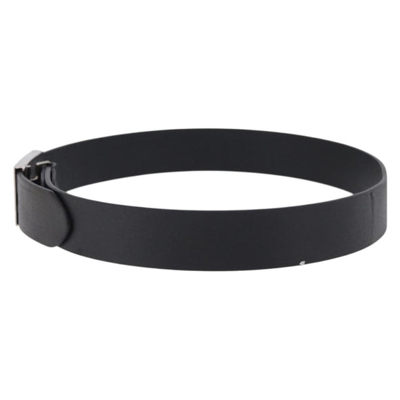 FENDI Belt Leather 35.4"" Black Auth BA14330