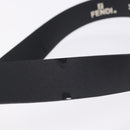 FENDI Belt Leather 35.4"" Black Auth BA14330-5