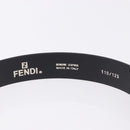FENDI Belt Leather 35.4"" Black Auth BA14330-6
