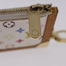 LOUIS VUITTON Monogram Multicolor Pochette Cles Purse White M92655 Auth BA14331V-9