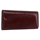 CARTIER Happy Birthday Long Wallet Patent leather Bordeaux Auth BA14336-1