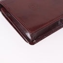 CARTIER Happy Birthday Long Wallet Patent leather Bordeaux Auth BA14336-10